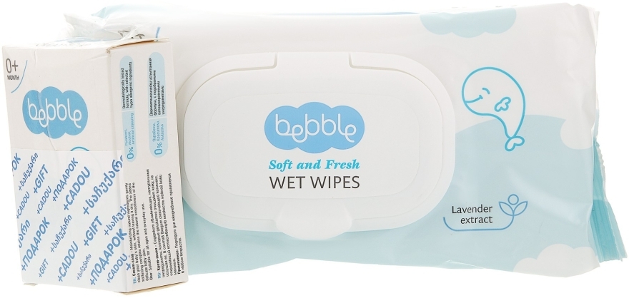 Набір  - Bebble (wipes/72шт. + soap/75g)
