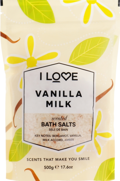 Сіль для ванни "Ванільне молоко" - I Love Vanilla Milk Bath Salt — фото N2