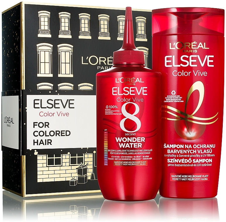 Набір - L'Oreal Paris Elseve Color Vive (shm/400ml + cond/200ml) — фото N1