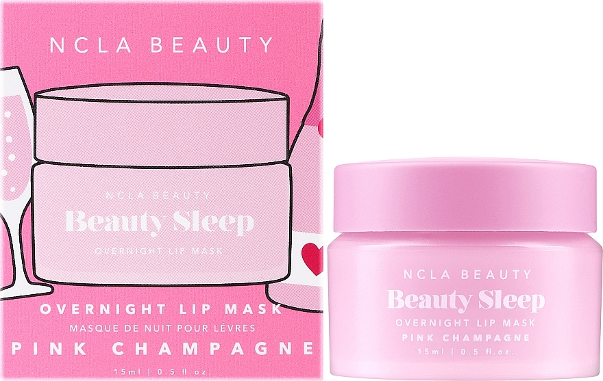 Нічна маска для губ - NCLA Beauty Beauty Sleep Overnight Lip Mask Pink Champagne — фото N2