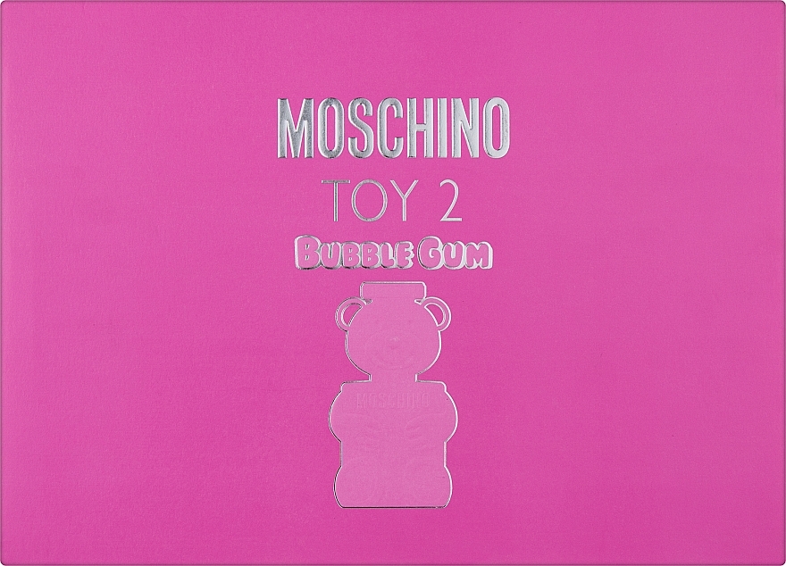Moschino Toy 2 Bubble Gum Set - Набор (edt/100ml + edt/5ml + b/lot/100ml + sh/gel/100ml) — фото N1