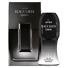 Avon Black Suede Dark - Набор (edt/75ml + deo/50ml) — фото N1