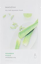 Духи, Парфюмерия, косметика Тканевая маска с алоэ вера - Innisfree My Real Squeeze Mask Aloe