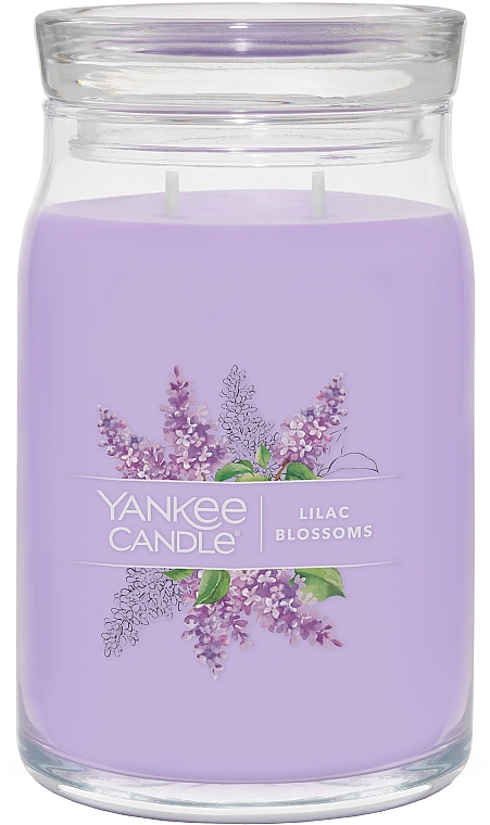 Ароматическая свеча в банке "Цветы сирени", 2 фитиля - Yankee Candle Lilac Blossoms — фото N2