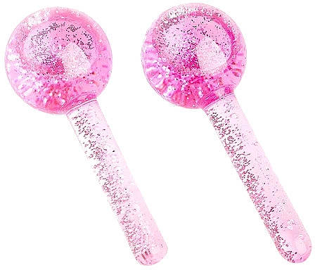 Криосферы для массажа лица, розовые - Zoe Ayla Ice Globes — фото N1