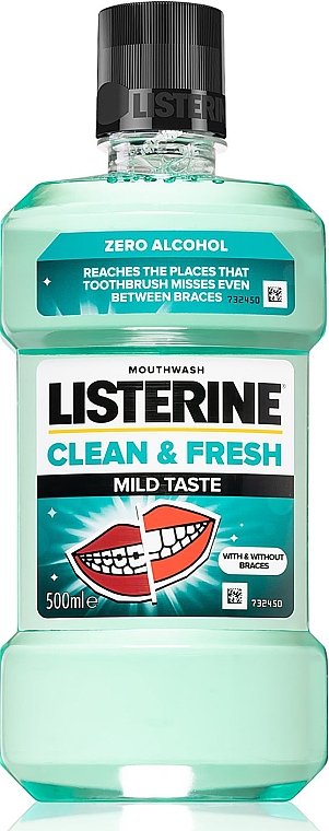 Ополіскувач для порожнини рота - Listerine Clean & Fresh Midl Taste — фото N1