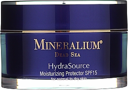Парфумерія, косметика Зволожувальний захисний крем для нормальної й сухої шкіри - Mineralium Dead Sea Hydra Source Moisturizing Protector SPF15