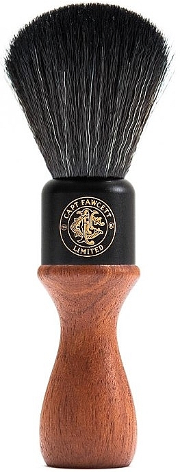 Помазок для гоління з дерева, штучний ворс - Captain Fawcett Wooden Handle Faux Fur Shaving Brush — фото N1