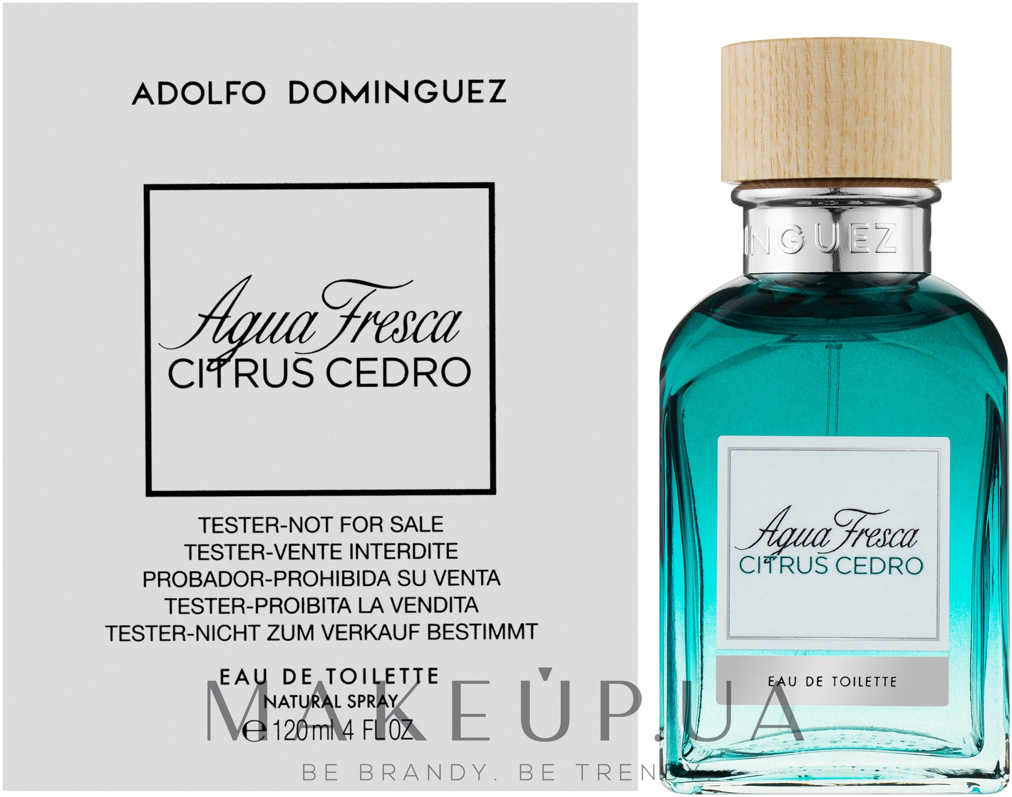 Adolfo Dominguez Agua Fresca Citrus Cedro - Туалетная вода (тестер с крышечкой) — фото 120ml