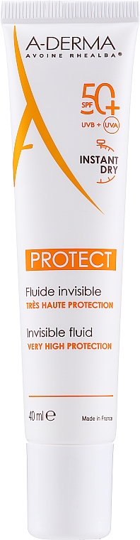 Солнцезащитный флюид SPF 50+ - A-Derma Protect Invisible Fluid Very High Protection — фото N1