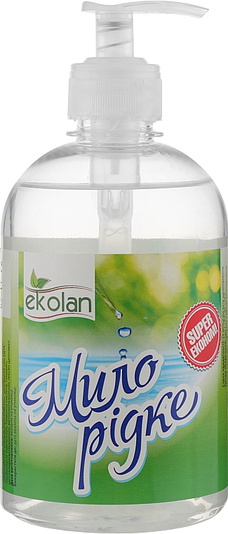 Рідке мило для рук і тіла з ароматом груші, з дозатором - Ekolan — фото N1
