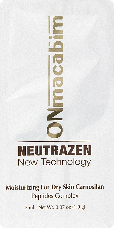 Денний зволожувальний крем для сухої шкіри - ONmacabim Neutrazen Carnosilan Moisturizing for Dry Skin (пробник) — фото N1