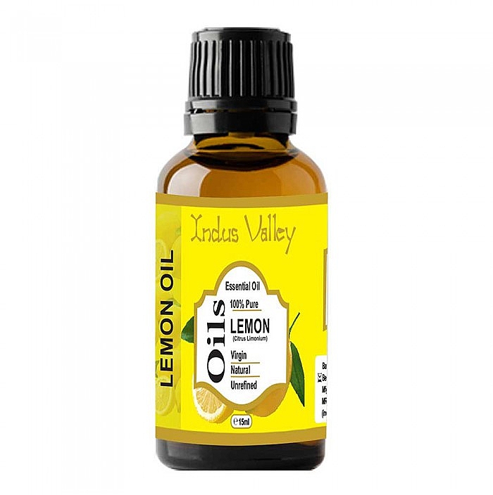 Натуральна ефірна олія, лимон - Indus Valley Natural Essential Oil Lemon — фото N2