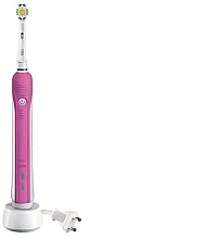 Электрическая зубная щетка, белая/розовая - Oral-B Pro 700 3D White/Pink — фото N1