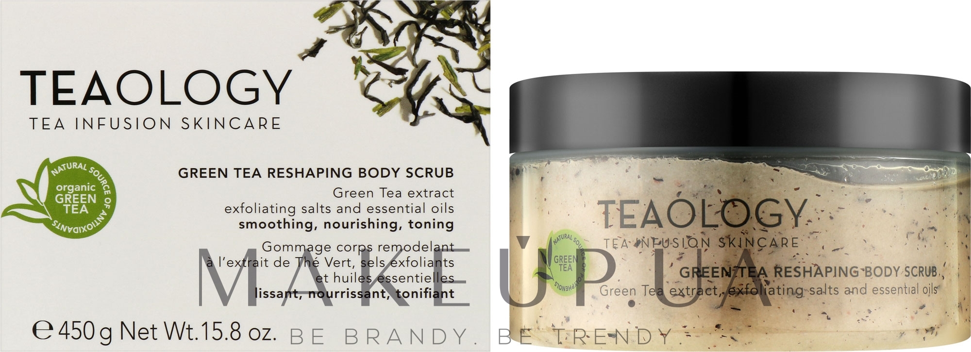 Скраб для тіла - Teaology Green Tea Reshaping Body Scrub — фото 450g