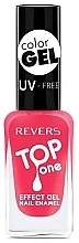 Духи, Парфюмерия, косметика Лак для ногтей с гелевым эффектом - Revers Top One Gel Effect Nail Enamel