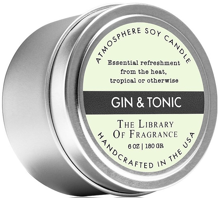 Demeter Fragrance The Library of Fragrance Gin&Tonic Atmosphere Soy Candle - Ароматическая свеча — фото N1