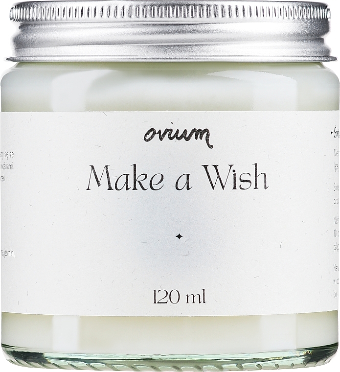 Соєва свічка «Загадай бажання» - Ovium — фото N1