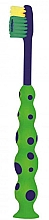 Парфумерія, косметика Зубна щітка M65, м'яка "Діно", зелена - Mattes Rebi-Dental Dino Tothbrush