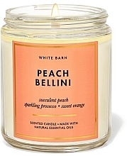 Духи, Парфюмерия, косметика Ароматическая свеча - Bath and Body Works Peach Bellini Single Wick Candle