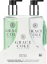 Духи, Парфюмерия, косметика Набор - Grace Cole Grapefruit, Lime & Mint (h/wash/300ml + h/lot/300ml)