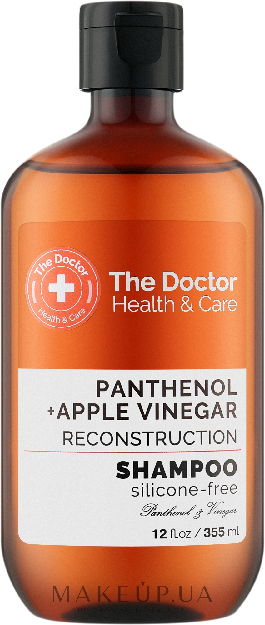 Шампунь "Реконструкция" - The Doctor Health & Care Panthenol + Apple Vinegar Reconstruction Shampoo — фото 355ml