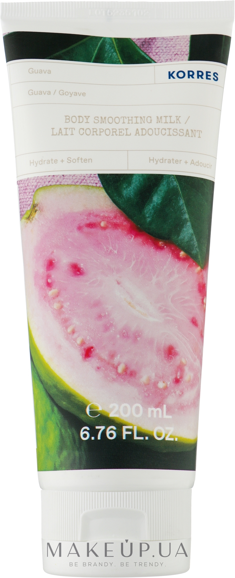 Розгладжувальне молочко для тіла "Гуава" - Korres Guava Body Smoothing Milk — фото 200ml