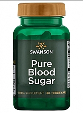 Духи, Парфюмерия, косметика Пищевая добавка в растительных капсулах, 60 шт - Swanson Pure Blood Sugar