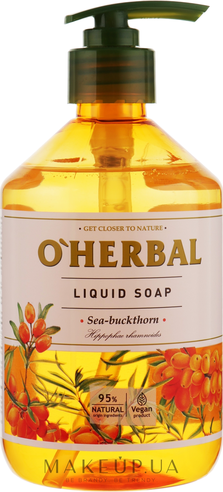 Жидкое мыло с экстрактом облепихи - O'Herbal Liquid Soap — фото 500ml