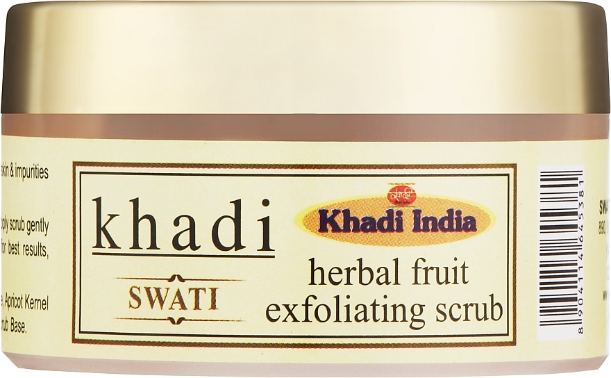 Фруктовый отшелушивающий скраб с травами и фруктами - Khadi Swati Herbal Fruit Exofilating Scrub — фото N1