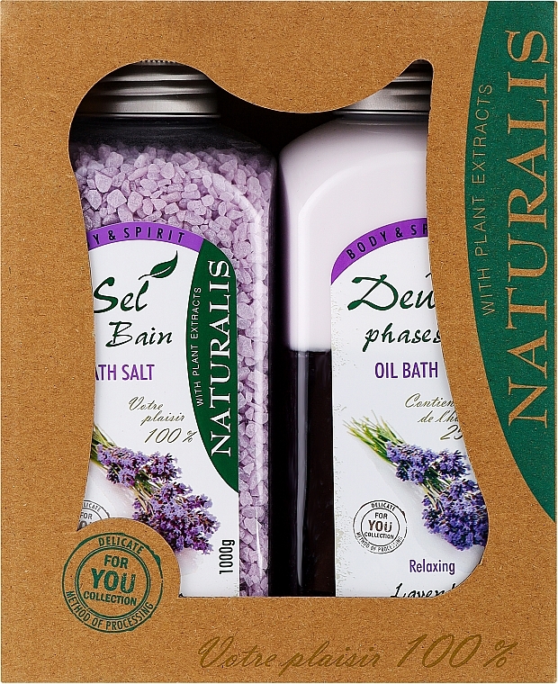 Набор - Naturalis Lavender Set (foam/800 ml + salt/1000 g)  — фото N1