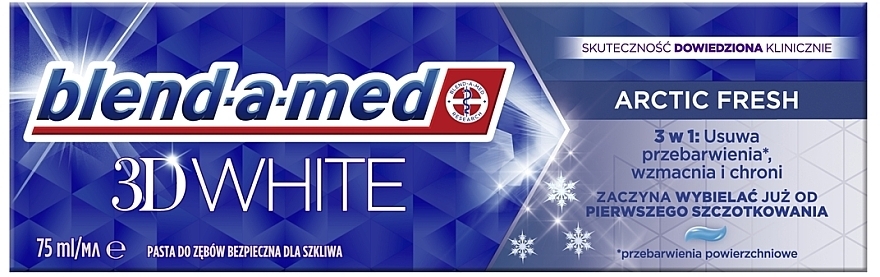 Зубная паста "Арктическая свежесть" - Blend-A-Med 3D White Toothpaste — фото N2