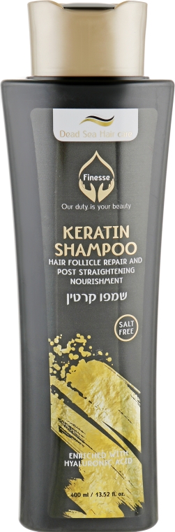 Кератиновий шампунь для відновлення структури волосся і догляду після випрямлення - Finesse Keratin Shampoo