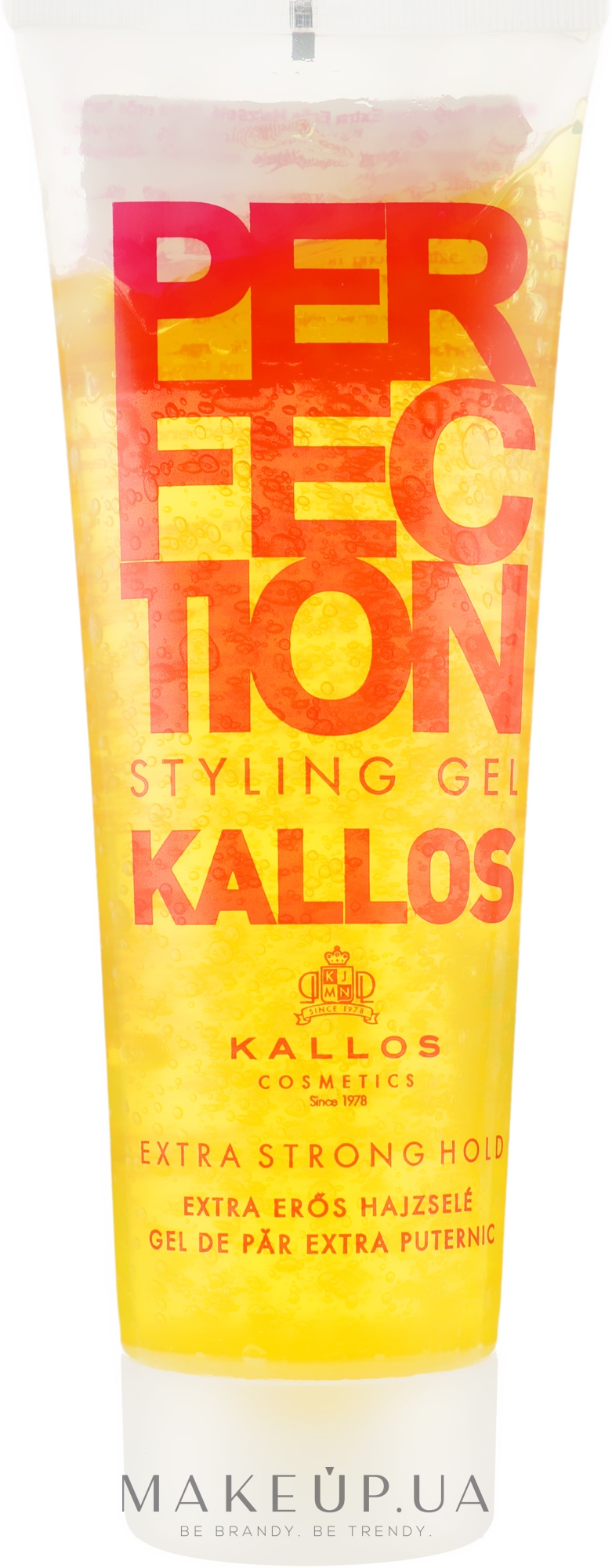 Гель для укладання волосся екстрасильної фіксації - Kallos Cosmetics — фото 250ml