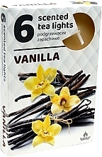 Парфумерія, косметика Чайні свічки «Ваніль», 6 шт. - Admit Scented Tea Light Vanilla