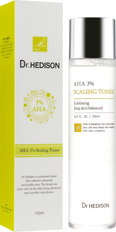 Тонер для проблемной кожи - Dr.Hedison AHA 3% Toner — фото N1
