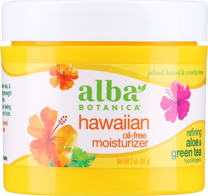 Нежирный увлажняющий крем "Алоэ и Зеленый чай" - Alba Botanica Natural Hawaiian Oil Free Moisturizer Refining Aloe & Green Tea — фото N1