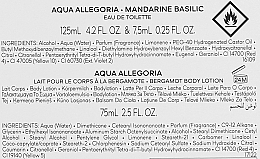 Guerlain Aqua Allegoria Mandarine Basilic - Набор (edt/125ml + edt/7,5ml + b/lot/75ml) — фото N3