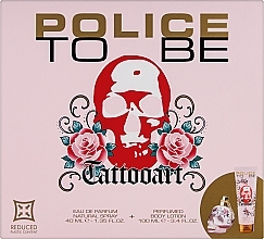 Парфумерія, косметика Police To Be Tattooart For Woman - Набір (edp/40ml + b/lot/100ml)