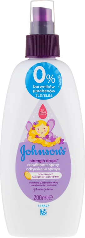 Детский спрей для волос "Сильные локоны" - Johnson’s® Baby Strength Drops — фото N1