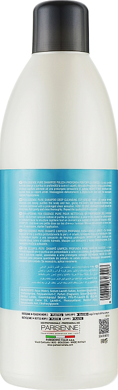 Шампунь для глибокого очищення волосся - Parisienne Italia Evelon Pro Essense Pure Shampoo — фото N2