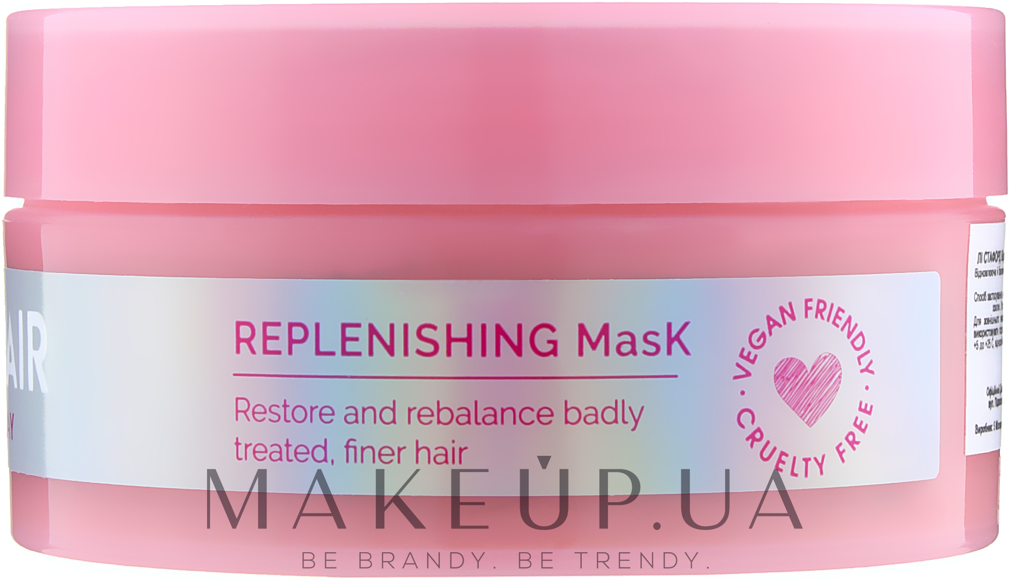 Восстанавливающая маска с розовой глиной - Lee Stafford Fresh Hair Replenishing Mask — фото 200ml