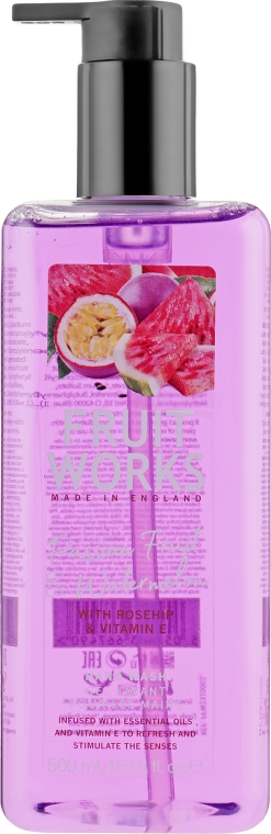 Мыло для рук "Маракуйя и арбуз" - Grace Cole Fruit Works Hand Wash Passion Fruit & Watermelon — фото N1