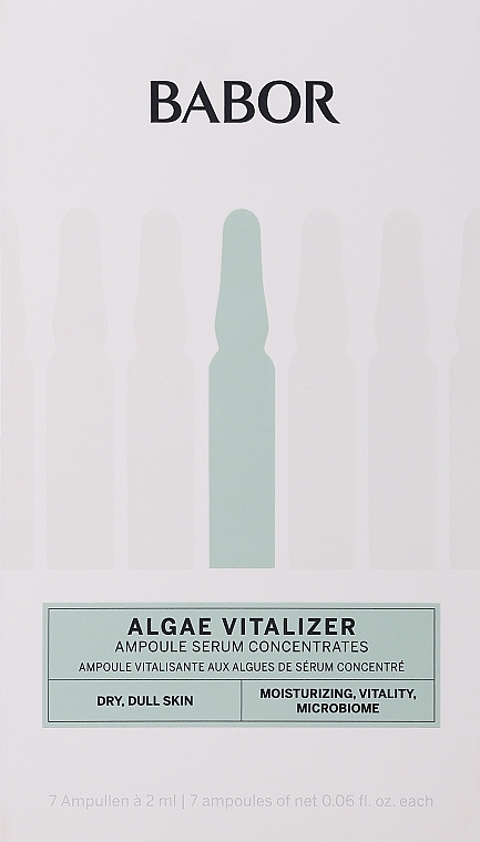Ампулы для лица с водорослями - Babor Ampoule Concentrates Algae Vitalizer