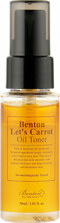Двофазний тонер з олією моркви - Benton Let’s Carrot Oil Toner (міні)