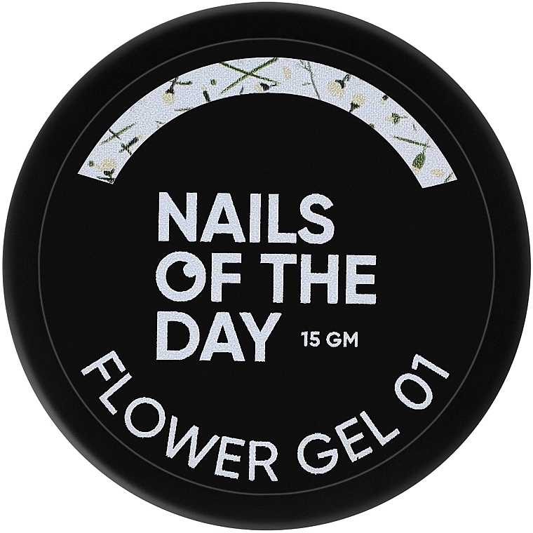 Гель для ногтей с сухоцветами - Nails Of The Day Flower Gel — фото N1