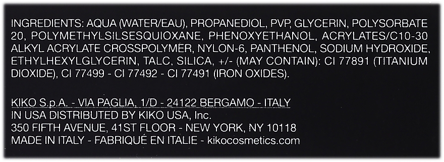 Оттеночная тушь с волокнами для густых и аккуратных бровей - Kiko Milano Eyebrow Fibers Coloured Mascara — фото N3