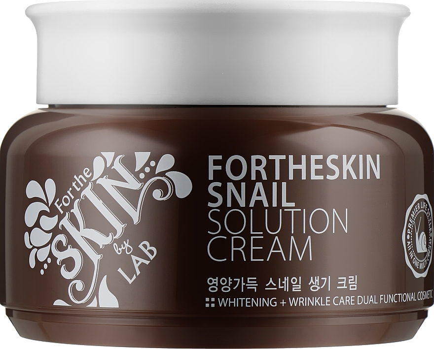 УЦЕНКА Крем для лица с муцином улитки - Fortheskin Snail Solution Cream * — фото N1