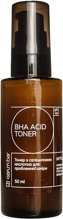 Тонер з cаліциловою кислотою для проблемної шкіри - PH Serum Bar BHA Acid Toner — фото N1