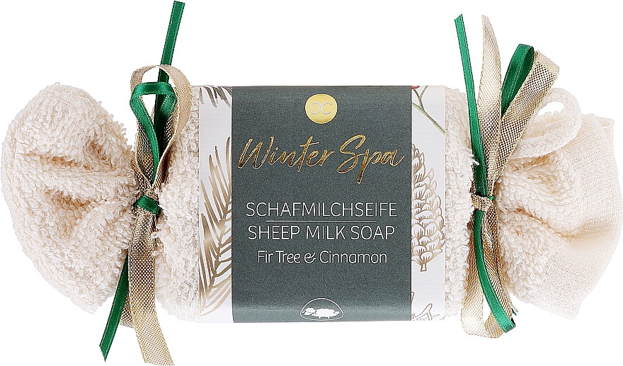 Набор для тела - Accentra Winter Spa (soap/100g + sponge) — фото N1